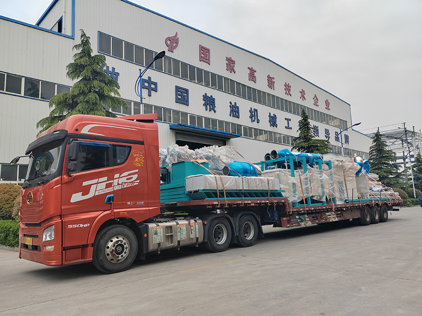 華泰集團(tuán)設(shè)計(jì)制造的24T/D小麥?zhǔn)ブ品垌?xiàng)目發(fā)往周口